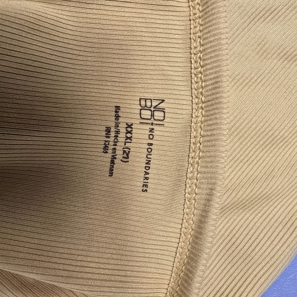 no boundaries mustard yellow ribbed tank top women's plus size XXXL - Picture 3 of 7